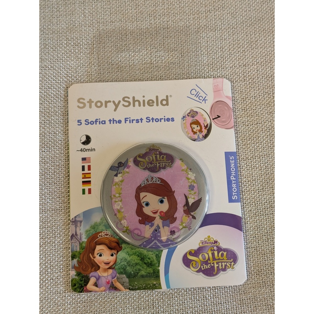 StoryPhones StoryShield Disney Sofia the First Kids OS Pink NWT Audio Stories‎